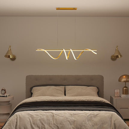 Pendant Light with 3 Colour Temperatures - Gold Tone