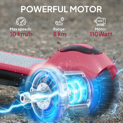 Electric Scooter for Kids, with LED Display, Pink