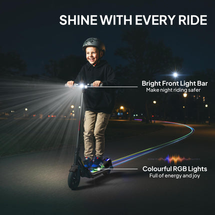 Electric Scooter for Kids, with LED Display, Green