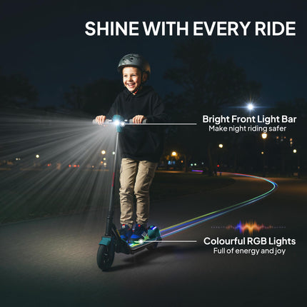 Electric Scooter for Kids, with LED Display, Green