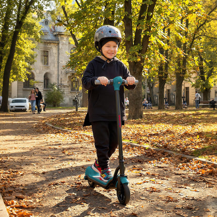 Electric Scooter for Kids, with LED Display, Green