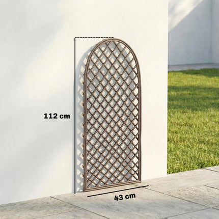 Garden Trellis, Decorative Trellis Panels for Climbing Outdoor Plants, Vegetables, Vines, Flowers, Natural Wood Finish