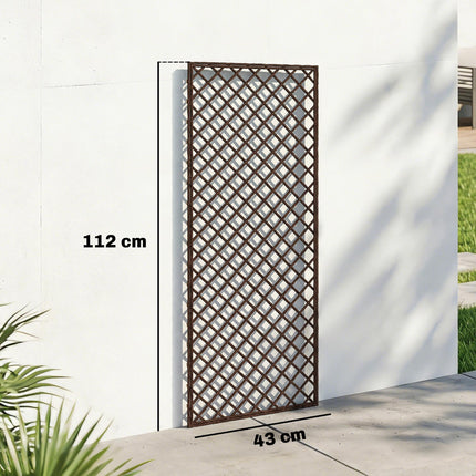 Garden Trellis, Decorative Trellis Panels for Climbing Outdoor Plants, Natural W