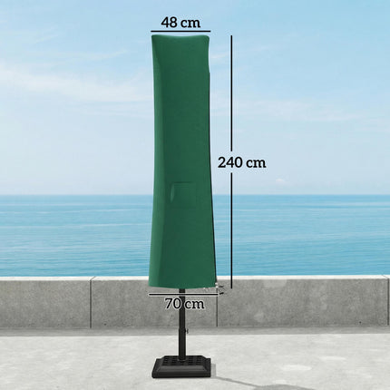 Garden Parasol Cover, Waterproof Cantilever Banana Umbrella Protector, 240 x 48/70 cm for 3 m Cantilever Parasol