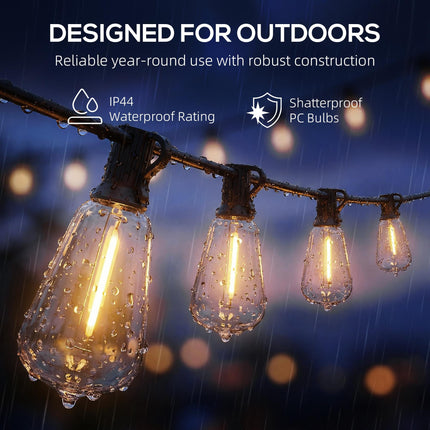 Curtain Lights Connectable Fairy Curtain Lights Plug-in IP44 Waterproof/18 m/Warm White