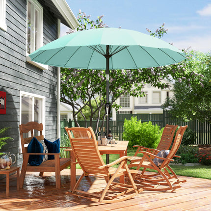 2 m Shanghai Garden Parasol Umbrella with 16 Fibreglass Ribs, Outdoor Parasol Umbrella With 16 Fibreglass Ribs Outdoor Parasol Su
