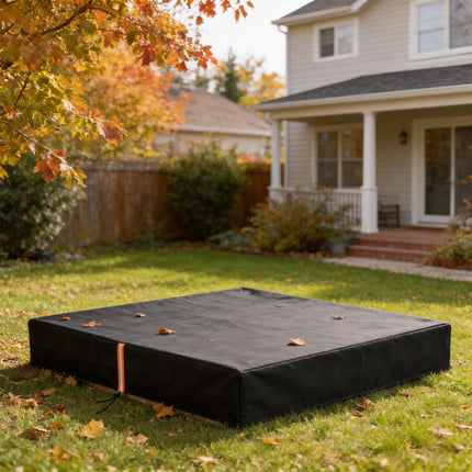 Sandbox Cover, Square Sandpit Cover Waterproof Dustproof UV Protection, Sandbox