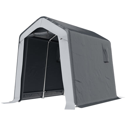 1.8 x 2.4m Garden Storage Shed Tent, Waterproof Portable Shed Shelter for Motorbike, Garden Tools, Bike Storage