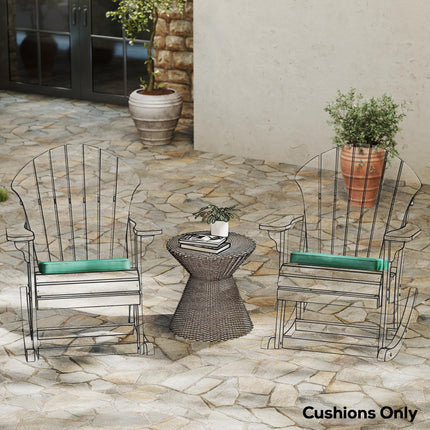 Set of 6 Chair Cushion Seat Pads Dining Chair w/ Straps, Indoor Outdoor Removabl