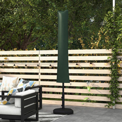 Parasol Cover, Cantilever Umbrella Cover for 2-3.5 m Parasols, Banana Umbrella Protector with Zipper, Green