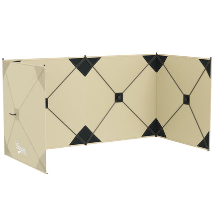 Camping Windbreak Pop Up Windbreaker Blocker with Ropes Pegs for Beach Caravan O