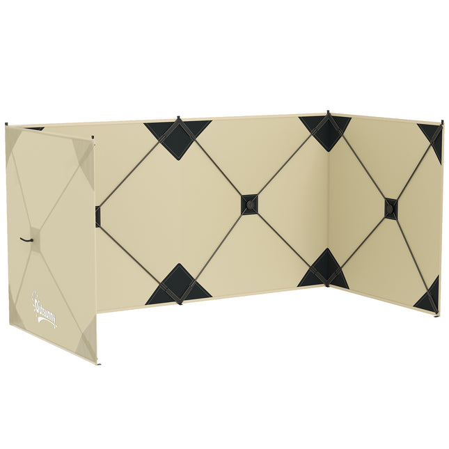 Camping Windbreak Pop Up Windbreaker Blocker with Ropes Pegs for Beach Caravan O