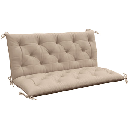 Garden Bench Cushion, 2 Seater Swing Chair Cushion, Seat Pad with Ties for Insid