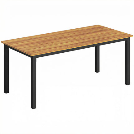 Garden Dining Table for 6-8 Person, 180 x 86 cm Rectangular Outdoor Dining Table