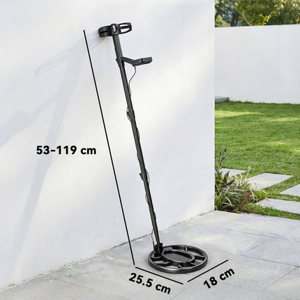 Metal Detector for Adults, IP68 Waterproof Search Coil with LCD Display, 5 Modes Gold Detector with Carry Bag, Shovel