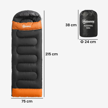 Sleeping Bag for Adults, Lightweight & Compact Sleeping Bag, 3 Seasons, Grey