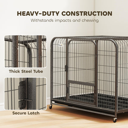 Heavy Duty Dog Crate,109 x 72 x 85 cm, Large Dog Cage for Small to Large Breeds