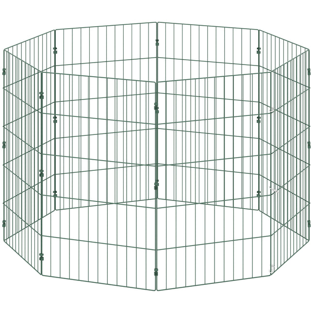 8 Panel Pet Playpen for Medium Dogs Indoor Outdoor 80 cm Height