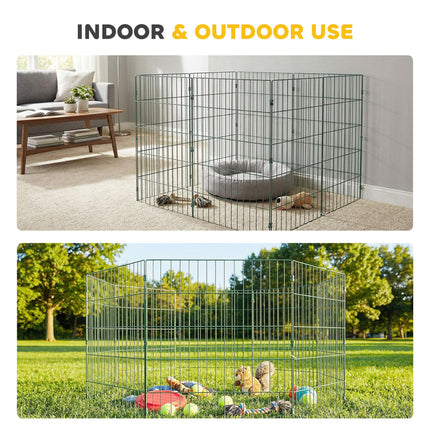 8 Panel Pet Playpen for Medium Dogs Indoor Outdoor 80 cm Height