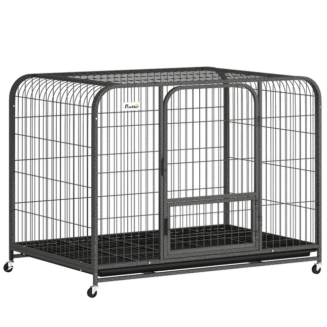 Heavy Duty Dog Crate,116 x 77 x 88 cm, Large Dog Cage for Small to Large Breeds