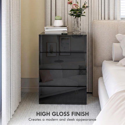 Chest of Drawers, 4-Drawer Storage Cabinets, Modern Dresser, Storage Drawer Unit for Bedroom