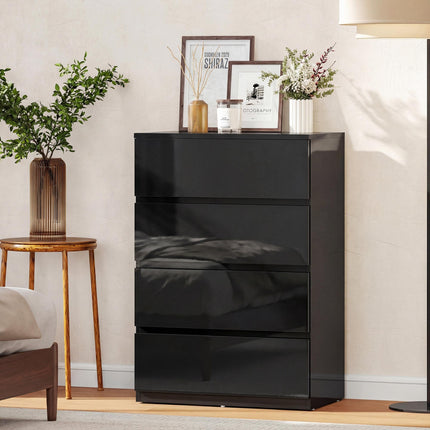 Chest of Drawers, 4-Drawer Storage Cabinets, Modern Dresser, Storage Drawer Unit for Bedroom