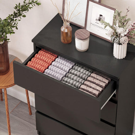 Chest of Drawers, 5-Drawer Storage Cabinets Modern Dresser, Storage Drawer Unit