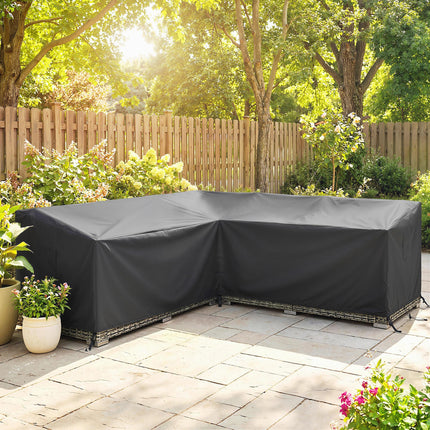 V-Shaped Patio Furniture Cover, Waterproof Outdoor V-Shaped Sectional Sofa Cover