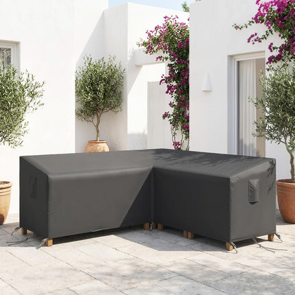V-Shaped Patio Furniture Cover, Waterproof Outdoor V-Shaped Sectional Sofa Cover