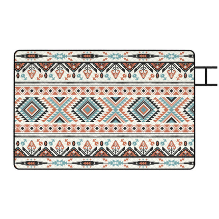Picnic Blanket, 300x200CM Large Beach Blanket Outdoor Picnic Mat with Integrated Strap for Camping, Mix-Colour