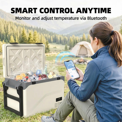 42.5L Compressor Car Fridge Freezer, Camping Refrigerator with App Control, 20℃-20℃