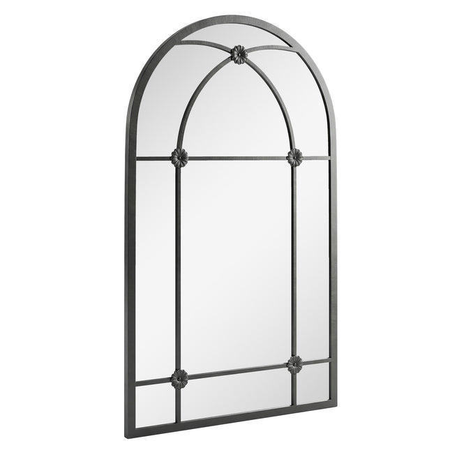 Arched Mirror, Shatterproof Acrylic Windowpane Wall Mounted Mirror with Robust M