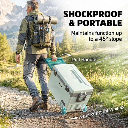 42.5L Compressor Car Fridge Freezer, Camping Refrigerator with App Control, 20‚Ñ