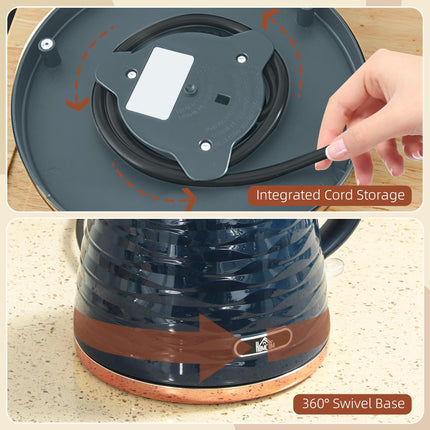 3kW Rapid Boil Honeycomb Kettle - Dark Blue