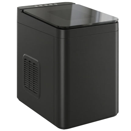 Countertop Ice Maker Machine Self-Cleaning Compact Ice Machine with Ice Scoop and Basket Black
