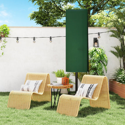 Garden Parasol Cover, Outdoor Patio Umbrella Protector Weatherproof Garden Patio for 2-4.6m Parasol, Dark Green