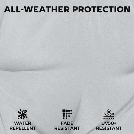 Set of 6 Outdoor Seat Cushions with Machine Washable Cover, Water Repellent Seat Cushions Light Grey