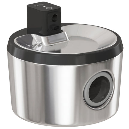 Wireless Cat Water Fountain for Drinking Stainless Steel, 4L/135oz Battery Operated Cat Fountain Cordless, 6 Filters