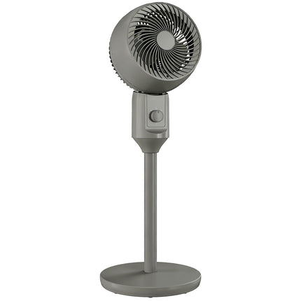 Air Circulator Fan Pedestal Cooling Fan with 3 Speed and Carry Handle, 9 Inch, Grey