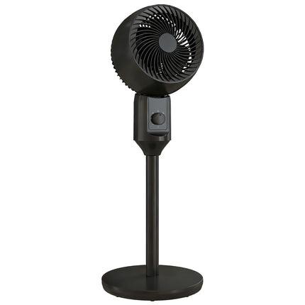Air Circulator Fan Pedestal Cooling Fan with 3 Speed and Carry Handle, 9 Inch, Black
