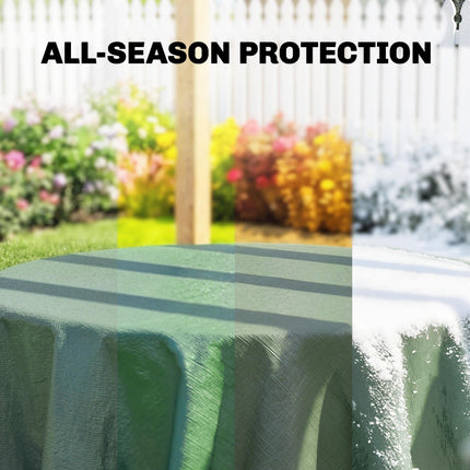 4 x 6m Waterproof Tarpaulin, 90GSM Tear-Resistant PE Tarp with Reinforced Grommets, UV Protected Cover