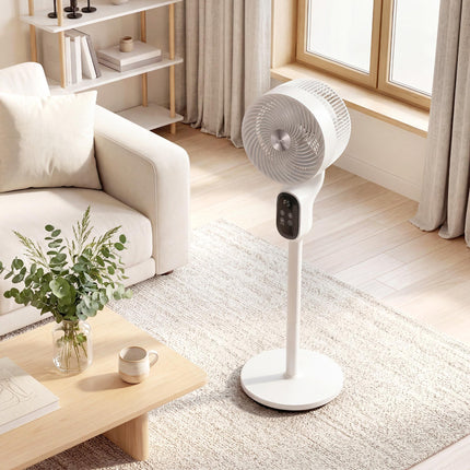 20 dB Silent Standing Fan for Bedroom, 39in Pedestal Fan with Remote, Oscillatin
