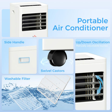 Portable Air Conditioner 9000 BTU, Air Conditioning Unit with Digital Display for Room up to 28㎡