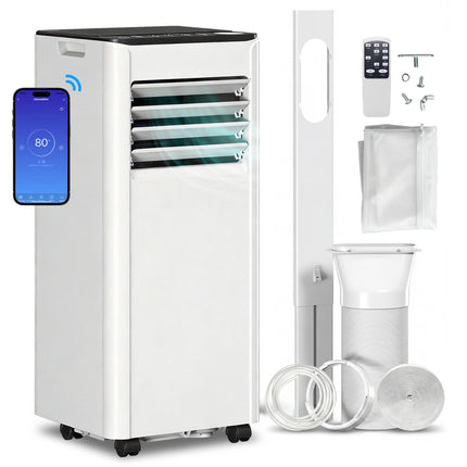 Portable Air Conditioner 9000 BTU, 4-in-1 AC Unit with Cool, Dehumidifier, Fan,