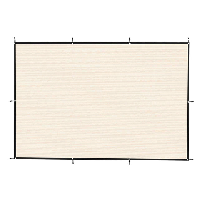Outsunny Sun Shade Sail UV Protection Canopy with Stainless Steel Eyelets for Patio Garden 2 x 3 m Beige
