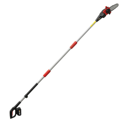 18V 8" Cordless Pole Chainsaw, 1.94m/2.56m Electric Chainsaw with 2 x 4.0Ah Batteries, Charger, Auto Lubrication