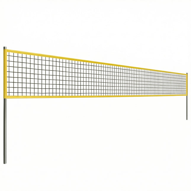 Portable Volleyball Net Set with Adjustable Height Steel Poles, Volleyball, Boundary Line and Carrying Bag for Beach