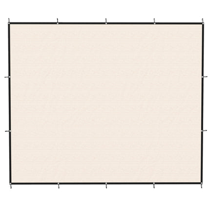Sun Shade Sail UV Protection Canopy with Stainless Steel Eyelets for Patio Garden 3 x 3.6 m Beige