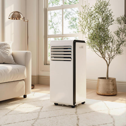 Portable Air Conditioner 7000 BTU, 4-in-1 Air Conditioning Unit with Cooling, Dehumidifier, Fan, Sleep Mode, White