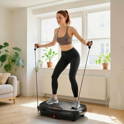 Vibration Plate Exercise Machine with 120 Speed Levels, 5 Programs, Quiet Vibrat